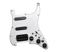 AMSLSIU Plaques de double piste faciles à installer, pièces de guitare robustes pour guitare électrique, réparation de micros, avec interrupteur, 22.2 x 28.1 cm