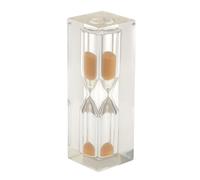 AMSLSIU Sablier de cuisine haut de gamme, sablier artistique, minuteur à œufs exceptionnel, cadeau original pour décorer votre intérieur, jeux et, Orange, 2.5 x 2.5 x 8 cm