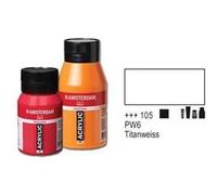 Royal Talens Amsterdam – Peinture acrylique Série Standard – Blanc de titane 105 – Pot 500 ml