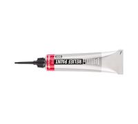 Amsterdam Peinture Relief - Argent Tube 800-20ml - Opaque et résistant à la lumière - Effet 3D et inodore - À base d'eau et permanent - Pour différentes surfaces