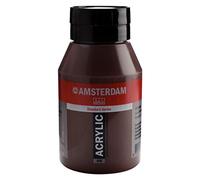 Amsterdam Standard Series Acrylic Paint Burnt Umber 409, 1000 ml, Semi-Transparent, Excellente résistance à la lumière, Viscosité moyenne, Satin Finish, Made in Netherlands