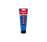 Amsterdam Standard Series Acrylic Paint Metallic Bleu 834, 120 ml, Semi-Transparent, Excellente résistance à la lumière, Viscosité moyenne, Finition satinée lisse, 100% Acrylic Resin