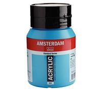 Royal Talens Amsterdam – Pot peinture acrylique Amsterdam Standard Series – Bleu brillant 500 ml