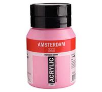 Royal Talens Amsterdam – Peinture acrylique – Rose quinacridone clair 385 – Pot de 500 ml