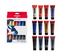 Royal Talens Amsterdam Peinture acrylique AMSTERDAM Paysage urbain - Set 12 x 20 ml