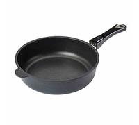 AMT Gastroguss AMZN-I-728-Z20B Poêle à frire, 28 cm de diamètre, 7 cm de haut, manche amovible, compatible induction, revêtement anti-adhésif Lotan®, poêle en fonte d'aluminium
