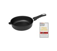 AMT Gastroguss Sauteuse Ø 20 cm, hauteur 7 cm, manche amovible, fonte d'aluminium (aluminium), revêtement anti-adhésif Lotan® pour une cuisson sans matière grasse, AMZN-720-Z20B