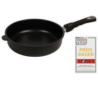AMT Sauteuse Haut 26 cm Indation Poignée Amovible Antiadhésive Fonte d'aluminium Hauteur 7 cm