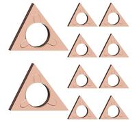 AMTOVL Lot de 10 têtes de coupe triangulaires d'angle C pour machine à chanfreiner pneumatique, inserts de tournage en carbure pour mini outil de chanfrein, lames de rechange pour ébavurage sur bois