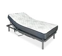 amuéblate Online Pack lit électrique articulé renforcé Ergotop à 5 Plans avec Matelas viscoélastique Dorsaltec 90 x 190 cm