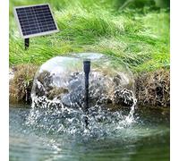 AMUR Fontaine de Bassin Solaire, Pompe d'Étang - Kit Pompe de Bassin Solaire avec Cadre en Aluminium Robuste Oslo 900
