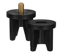 AMUSLESUR 2pcs Embouts de Capuchon en Plastique Noir pour Store Enrouleur Intérieur et Extérieur, Installation Robuste et Compatibilité pour Bureau et Maison