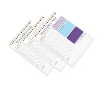 AMUSLESUR Agenda-carnet 3 Pièces 2026 - Cahier de listes de contrôle en papier, planificateur pour le travail destiné aux enseignants, organisation efficace des tâches, format 23 cm pour