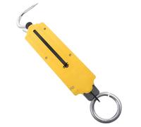 AMUSLESUR Balance Mécanique Suspendue avec Pelle en Métal Or 2pcs, Capacité 150kg, Mesure Précise pour Bagages et Légumes, Usage Extérieur et Agricole