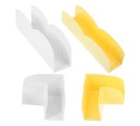 AMUSLESUR Base de Parc en Plastique 4 Pièces pour Bébé Clips de Fixation Antidérapants et Support Stable pour Barrières D'intérieur Angle Droit et Plat