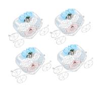 AMUSLESUR Boîte à Dragées Citrouille en Fer 12X8X3 CM Décorative pour Communion Mariage et Fête Romantique