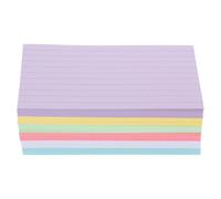 AMUSLESUR Cartes Mémoire en Papier de Couleur Lignées, 300 Feuilles Résistantes et Pratiques pour Prise de Notes et Mémorisation Rapide au Bureau