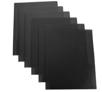 AMUSLESUR Classeurs à Poches Plastique Double Poche 6PCS Pour Fournitures Scolaires Organisation Documents Bureau Collège