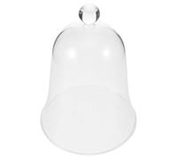 AMUSLESUR Cloche Dôme en Verre Élégante de Cloche Protection Anti-poussière et Design Détachable pour Fleurs Artificielles et Bougies Parfumées en Décoration Intérieure