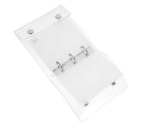 AMUSLESUR Couverture de classeur à pochettes transparentes A8 avec 1Set de 21 pièces incluant pochettes mini classeur et fermeture à bouton-pression, parfait pour organiser des feuilles