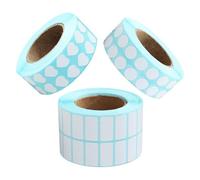 AMUSLESUR Étiquettes Autocollantes Vierges 3 Rouleaux de Stickers Adhésifs Pratiques pour Classification à Écriture Lisse pour Organisation à Domicile