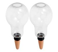 AMUSLESUR Globes D'arrosage pour Plantes D'intérieur et Succulentes Lot de 2 en Céramique Décoratifs Système D'irrigation Automatique Réduit L'entretien des Plantes