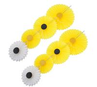 AMUSLESUR Kit Décoration Anniversaire 8pcs Boule Nid d'abeille en Papier Blanc Facile à Assembler Réutilisable pour Fêtes et Célébrations