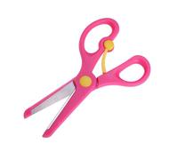 AMUSLESUR Pack de 3 Ciseaux de Sécurité à Bouts Ronds pour Droitiers, en Plastique et Acier Inoxydable, Taille Petite, pour Projets de Scrapbooking et Usage en ouleur Aléatoire