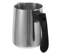 AMUSLESUR Pichet et Usage Polyvalent 600ml en Acier Inoxydable à Mousser le Lait avec Poignée Résistante Chaleur avec Graduation Claire pour Cafés et Projets DIY Réutilisable