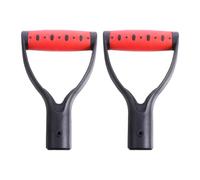 AMUSLESUR Poignée de Pelle Confortable et Résistante en Plastique D-Shaped Lot de 2 Pièces Manche Ergonomique pour Outils de Jardinage pour Creuser et Ratisser