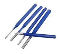 AMUSLESUR Poinçons Cylindriques en Acier Trempé 5 Pcs, Jeu de Poinçons Centraux pour Travail du Bois, Outil de Forage Précis et Résistant, Chasse-goupilles Manuel pour Extraction