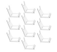 AMUSLESUR Présentoirs Polyvalents Support de Rangement Espace Optimisé pour Assiettes en Plastique 10pcs pour Collection et Exposition Cuisine