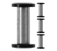 AMUSLESUR Rivets en Acier Inoxydable 4 Pièces pour Manche de Couteau Surface Lisse et Performance Solide Argenté pour Réparations et Projets DIY de Coutellerie