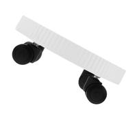 AMUSLESUR Socle pour Plantes Rond en Plastique Blanc avec Roues, Structure Robuste et Points de Support, pour Jardin et Couloirs