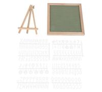 AMUSLESUR Tableau à Lettres Carré en Bois avec Design Simple, Planche de Massage Soi-même pour Maison et Jeux, Support Debout Léger Vert