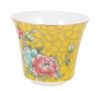 AMUSLESUR Tasse à Thé en Céramique Ancienne Style Chinois Motif Fleur et Oiseau, Fabrication Artisanale sans Odeur, Maison Restaurant