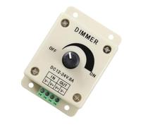 AMUSLESUR Variateur Manuel LED 12v 8a pour Panneau, Interrupteur Dimmable en Plastique Réglage de Luminosité Ajustable, pour Éclairage LED Encastré