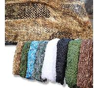 AMXFS 2023 Épaissi Camouflage Net Filet de Camouflage Voile Solaire 2x10m - Camouflage Sauvage Écran Solaire de Filet de Protection Solaire de décoration de Partie de Camouflage de Filet