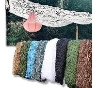 AMXFS Filet de Camouflage Voile Solaire Camouflage Net 2x5m - Camouflage Blanc Écran Solaire de Filet de Protection Solaire de décoration de Partie de Camouflage de Filet de Personnalisable