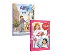 Amy pour la vie t01 + Amies de papier t01 offert - pack promo 2025 - Christophe Cazenove - Bamboo Eds - Coffret - Bande dessinée jeunesse