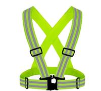 AMYSTY Gilet Réfléchissant Gilet Haute Visibilité Gilet Réfléchissant De Nuit, For Le Vélo, La Course, La Marche Extérieure, Le Gilet De Taille Réglable Gilet de Sécurité