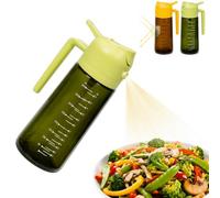 AMZ BRAND Spray | Pulvérisateur, Verseur et Spray d’Huile 3-en-1 | Bouteille en Verre Bloquant 99% des UV | Pour Friteuse à Air, Cuisine, Barbecue et Salades | 400 ml Chacun | Lot de 2