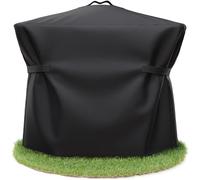 AMZBBQ® Housse de barbecue de qualité supérieure - 110 x 110 x 65 cm - 100 % étanche - Pour barbecue à gaz et électrique - Capot de barbecue résistant aux UV avec revêtement pour Weber Q3000/Q3200