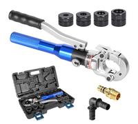 AMZCNC Pince à sertir professionnelle HPZ 16-20-26-32 - Avec tête rotative à 360° - Pour tube composite avec raccords du contour G - Inserts de mâchoires G