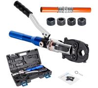 AMZCNC Pince à sertir professionnelle, outil de sertissage hydraulique avec mâchoires de sertissage, contour en U 16-20-25-32 Jeu d'outils de sertissage, pour tube composite avec raccords en U.