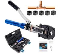 AMZCNC professionnelle, outil de sertissage hydraulique avec mâchoires de sertissage, contour en V 12-15-18-22-28.pour tube en cuivre, tube en acier au carbone et tube en acier inoxydable