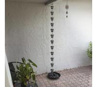 AMZOAKUD Chaînes de Pluie décoratives, Conception de Cascade élégante pour Jardin et abri, améliore l'esthétique extérieure