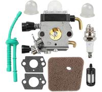AMZSKU Kit carburateur pour STIHL FS55 FS55R FS55RC FS38 KM55 HL45 KM55R filtre à air kit pilote carburant kit bougie sept paquets