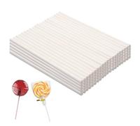 AMZSKU SWEETLY DOES IT Bâtonnets en Plastique pour Sucettes et Cake Pops, 15 cm, Blanc, Lot de 100