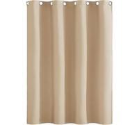 AMZYU Rideaux Velours 1 Pièce, 60 x 180 cm Anti Froid et Chaleur Rideau Décoratif à Œillets Argentés Lisse Décoration D’Intérieur Lavable pour Chambre Salon, Couleur Crème